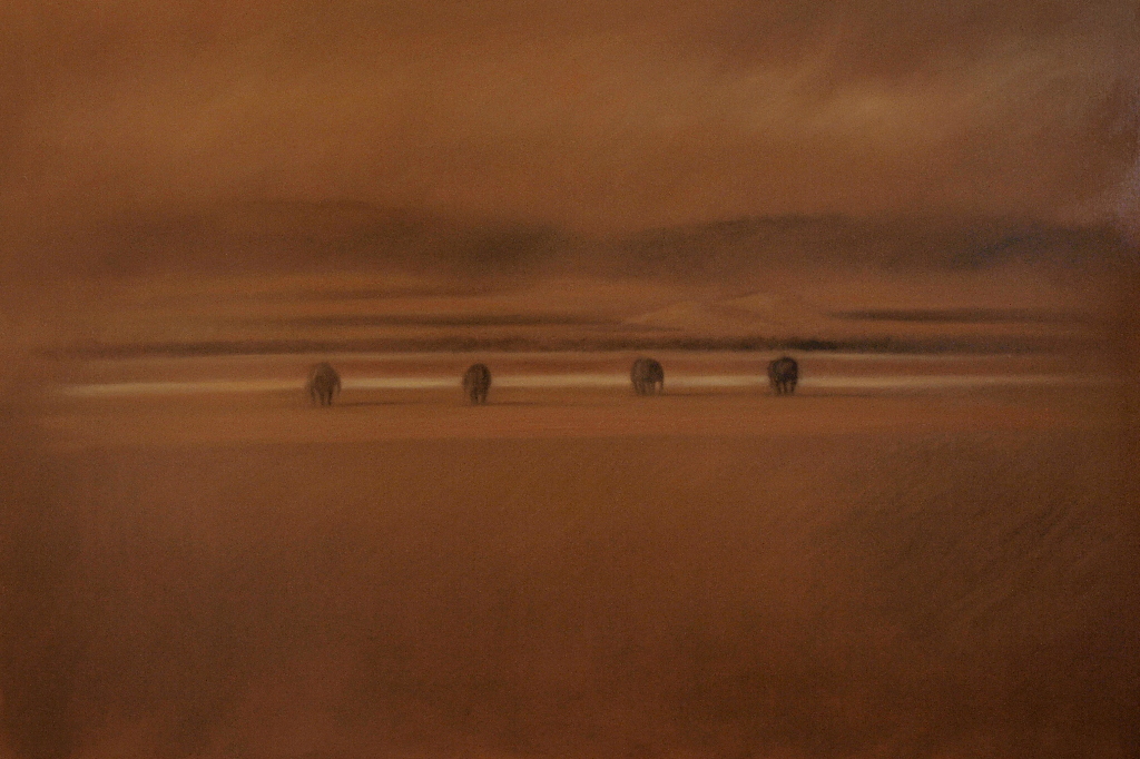 Amboseli(100 x 160cm, oil on canvas)