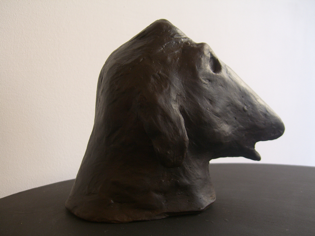 Head, earthenware